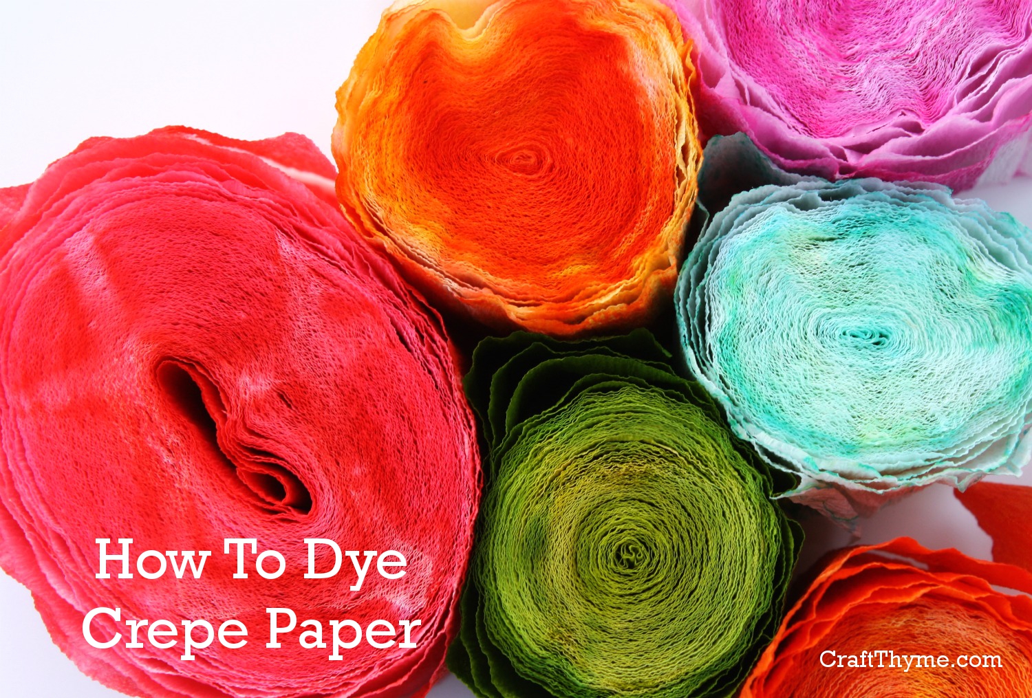 How to Dye Crepe Paper
