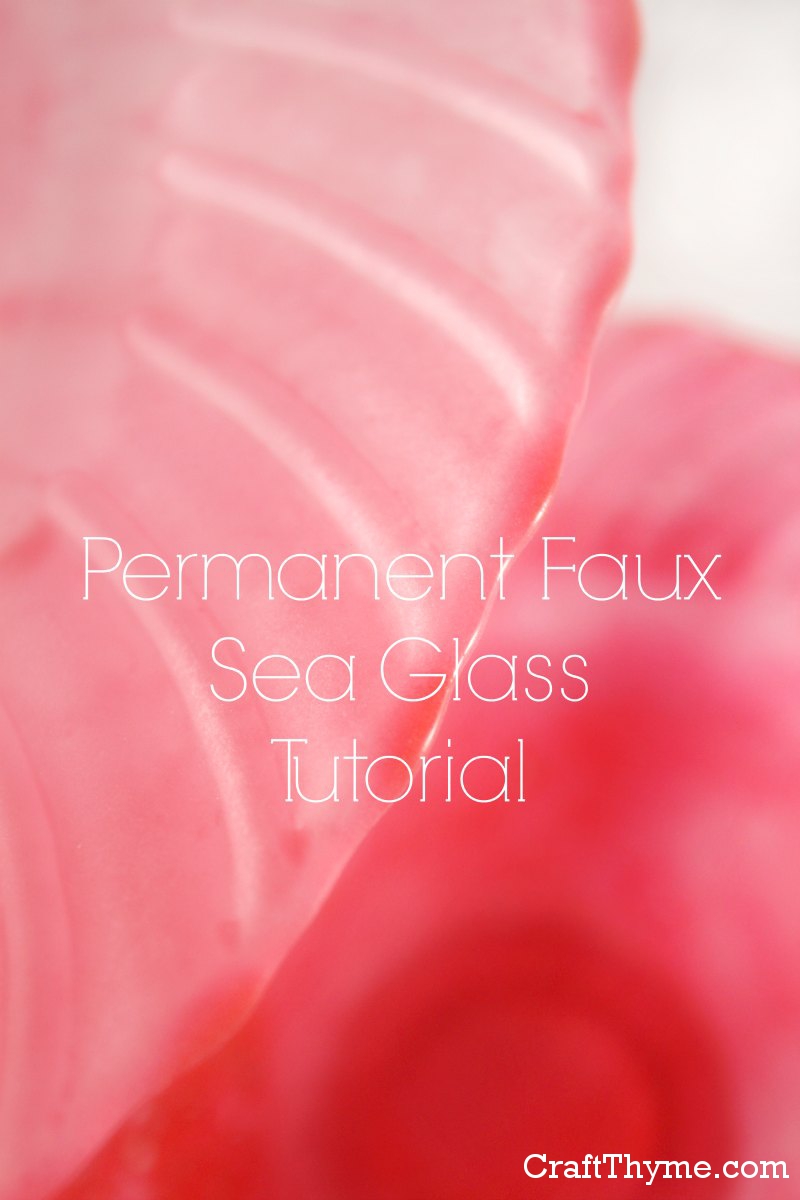 Tutorial to create permanent faux sea or beach glass