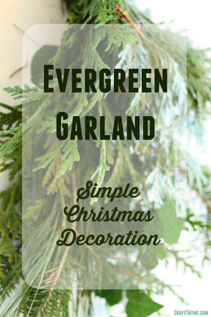 How to make Evergreen Garland for Christmas